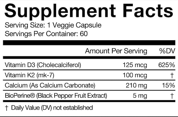 Daily D3 + K2 Capsules - Clovis