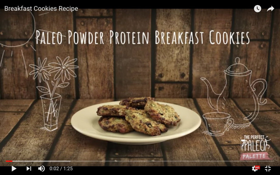 Paleo Cookies - Paleo Protein Breakfast Cookies Recipe - Paleo Powder Cookies - Clovis